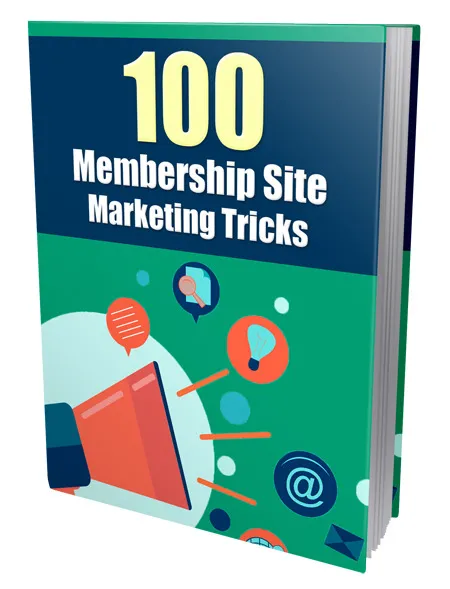 eCover representing 100 Membership Site Marketing Tricks eBooks & Reports with Private Label Rights