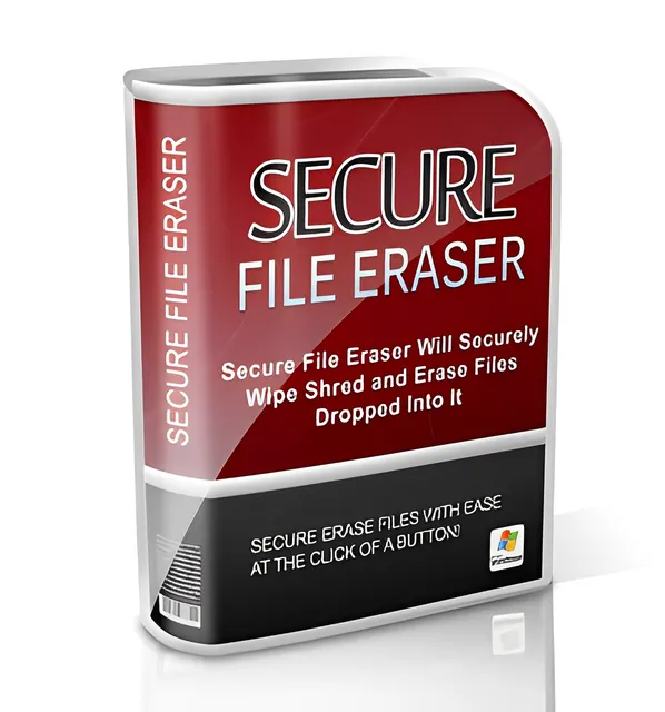 eCover representing Secure File Eraser  with Master Resell Rights