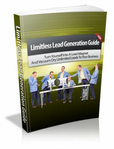 eCover representing Limitless Lead Generation Guide eBooks & Reports with Master Resell Rights