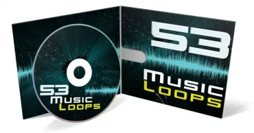 eCover representing 53 Music Loops Audio & Music with Private Label Rights