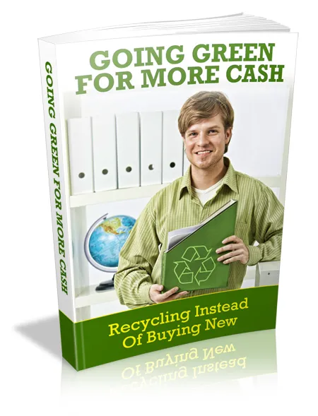 eCover representing Going Green For More Cash eBooks & Reports with Master Resell Rights
