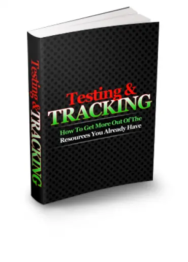 eCover representing Testing And Tracking eBooks & Reports/Videos, Tutorials & Courses with Master Resell Rights