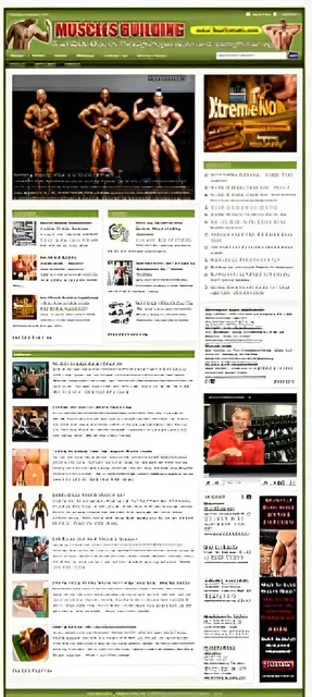 eCover representing Muscle Building Website  with Private Label Rights