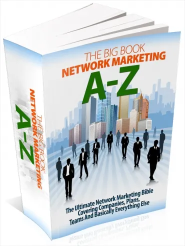 eCover representing The Big Book Network Marketing A-Z eBooks & Reports with Master Resell Rights