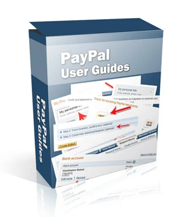 eCover representing PayPal User Guides eBooks & Reports with Private Label Rights