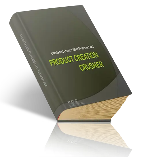 eCover representing Product Creation Crusher eBooks & Reports with Master Resell Rights