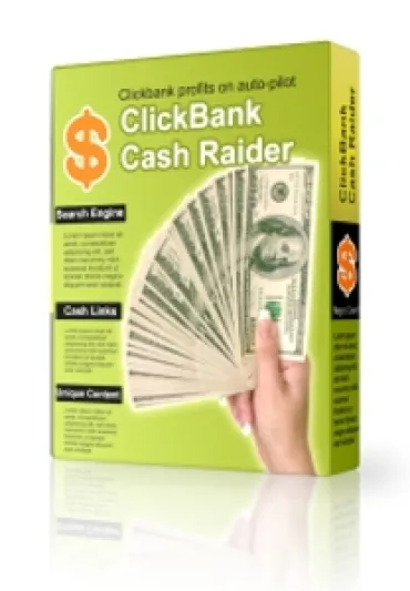 eCover representing Clickbank Cash Raider Videos, Tutorials & Courses with Master Resell Rights