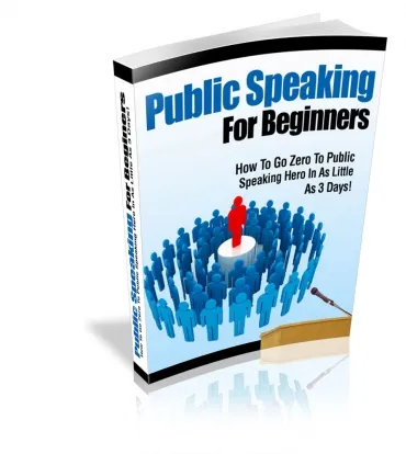 eCover representing Public Speaking For Beginners eBooks & Reports with Private Label Rights