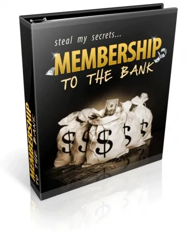 eCover representing Membership To The Bank eBooks & Reports with Private Label Rights