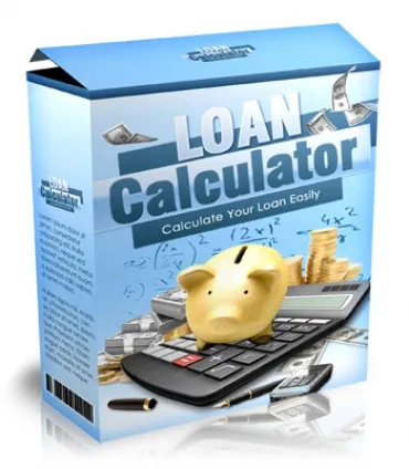 eCover representing Loan Calculator Software & Scripts with Master Resell Rights