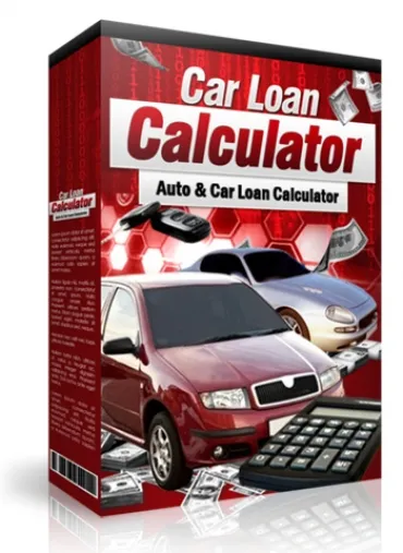 eCover representing Car Loan Calculator Software & Scripts with Master Resell Rights