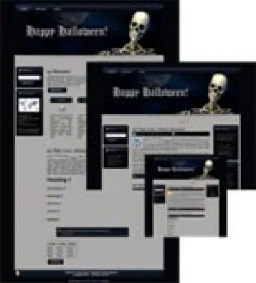 eCover representing Halloween Site Template 1  with Master Resell Rights