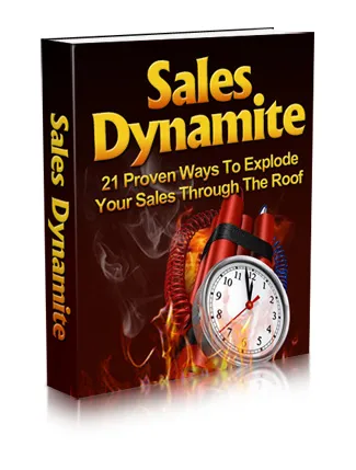 eCover representing Sales Dynamite eBooks & Reports with Master Resell Rights