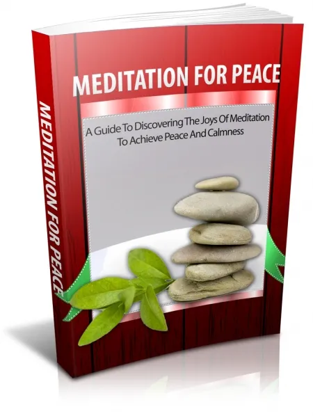 eCover representing Meditation For Peace eBooks & Reports with Master Resell Rights
