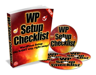 eCover representing WP Setup Checklist eBooks & Reports/Videos, Tutorials & Courses with Master Resell Rights