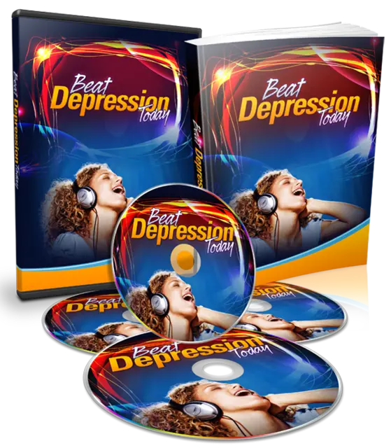 eCover representing Beat Depression Today Audio & Music with Master Resell Rights