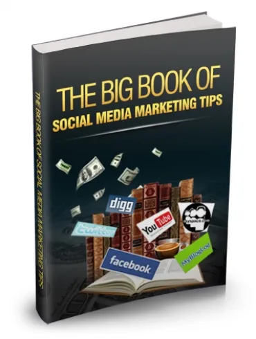 eCover representing The Big Book of Social Media Marketing Tips eBooks & Reports with Master Resell Rights