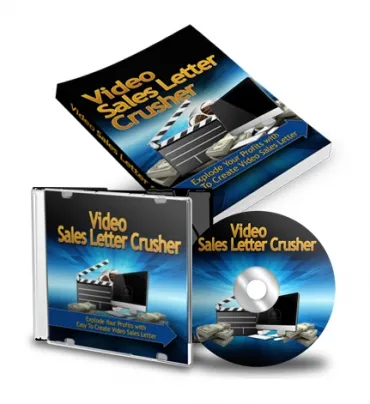 eCover representing Video Sales Letter Crusher Videos, Tutorials & Courses with Private Label Rights