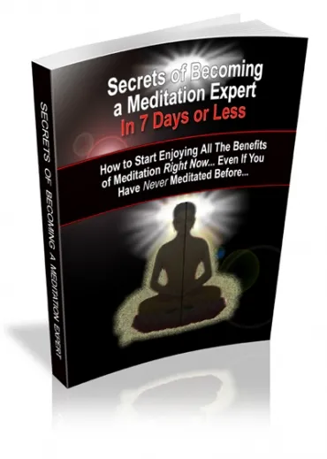 eCover representing Secrets of Becoming a Meditation Expert eBooks & Reports with Master Resell Rights