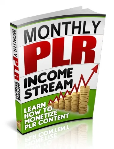 eCover representing Monthly PLR Income Stream eBooks & Reports with Private Label Rights