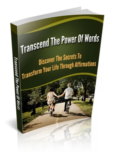 eCover representing Transcend The Power Of Words eBooks & Reports with Master Resell Rights