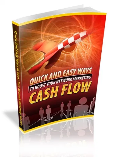 eCover representing Quick And Easy Ways To Boost Your Network Marketing Cash Flow eBooks & Reports with Master Resell Rights