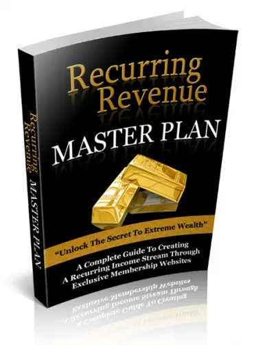 eCover representing Recurring Revenue Master Plan eBooks & Reports with Private Label Rights