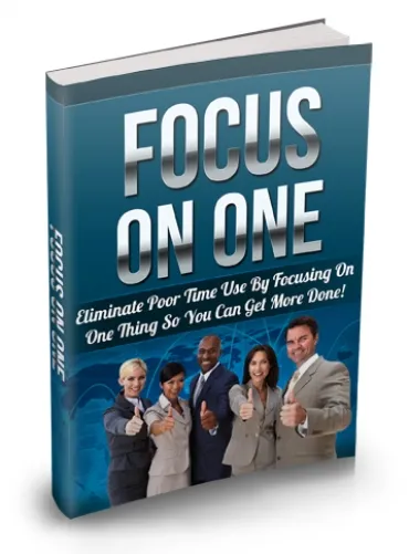 eCover representing Focus On One eBooks & Reports with Master Resell Rights