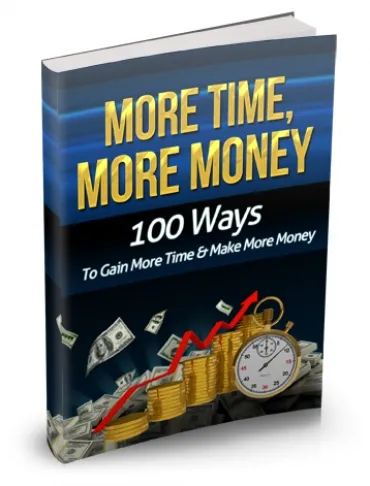 eCover representing More Time, More Money eBooks & Reports with Master Resell Rights