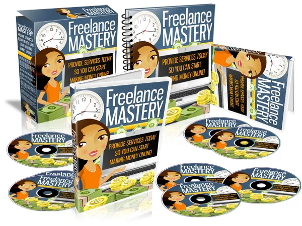 eCover representing Freelance Mastery Videos, Tutorials & Courses with Master Resell Rights