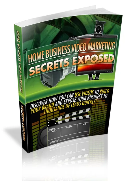 eCover representing Home Business Video Marketing Secrets Exposed eBooks & Reports with Master Resell Rights