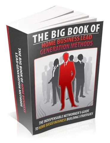 eCover representing The Big Book Of Home Business Lead Generation Methods eBooks & Reports with Master Resell Rights