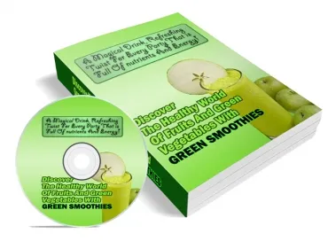 eCover representing Green Smoothies eBooks & Reports with Master Resell Rights
