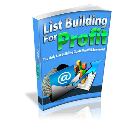 eCover representing List Building For Profit eBooks & Reports with Master Resell Rights