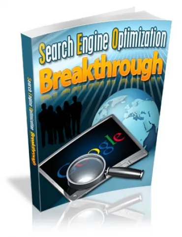 eCover representing Search Engine Optimization Breakthrough eBooks & Reports with Master Resell Rights