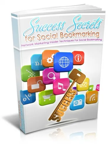 eCover representing Success Secrets For Social Bookmarking eBooks & Reports with Master Resell Rights