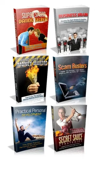 eCover representing 6 Pack Of PLR Ebooks eBooks & Reports with Private Label Rights