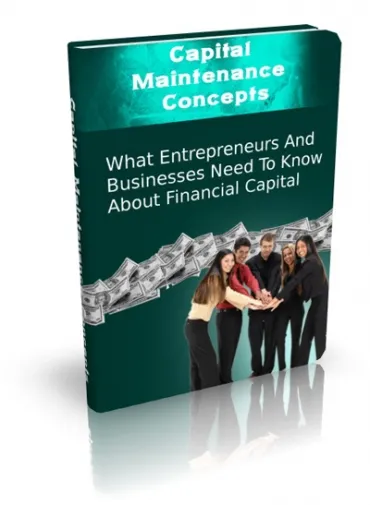 eCover representing Capital Maintenance Concepts eBooks & Reports with Master Resell Rights