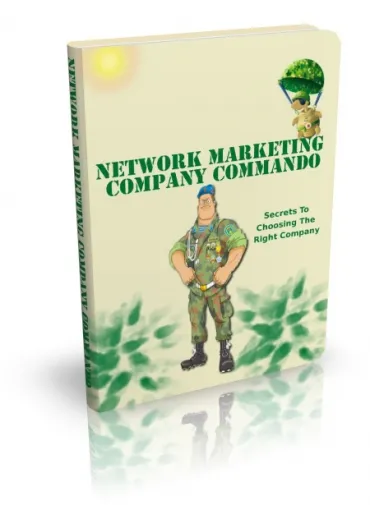eCover representing Network Marketing Company Commando eBooks & Reports with Master Resell Rights