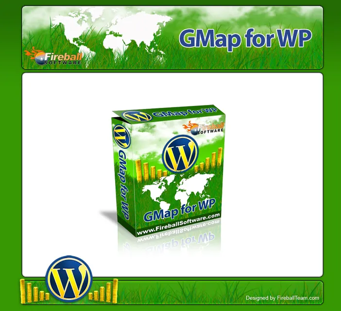 eCover representing GMap for WP  with Master Resell Rights