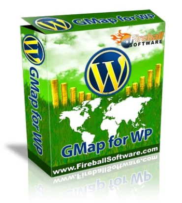 eCover representing GMap for WP  with Master Resell Rights