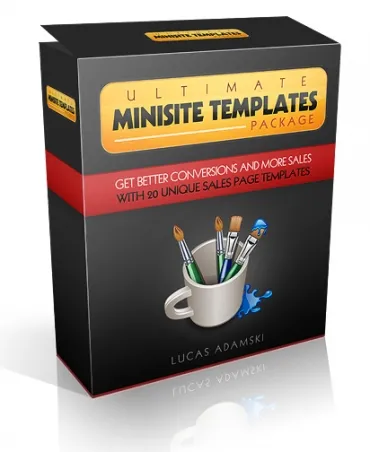 eCover representing Ultimate Minisite Templates Videos, Tutorials & Courses with Master Resell Rights