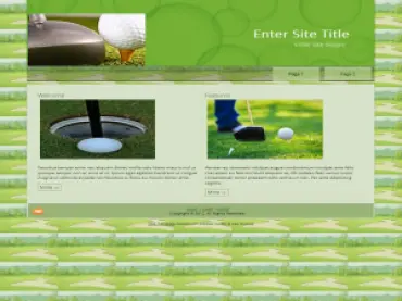 eCover representing Golf Templates 1  with Private Label Rights