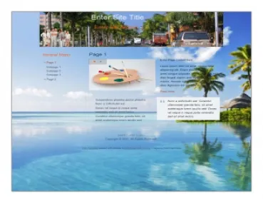eCover representing Vacation Templates  with Private Label Rights