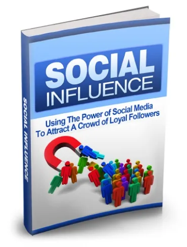 eCover representing Social Influence eBooks & Reports with Master Resell Rights