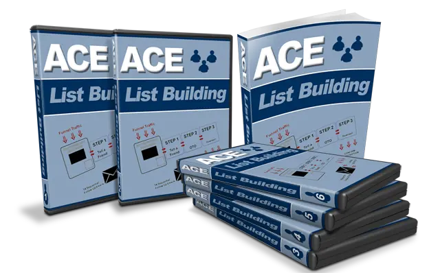 eCover representing Ace List Building eBooks & Reports/Videos, Tutorials & Courses with Master Resell Rights