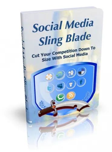 eCover representing Social Media Sling Blade eBooks & Reports with Master Resell Rights