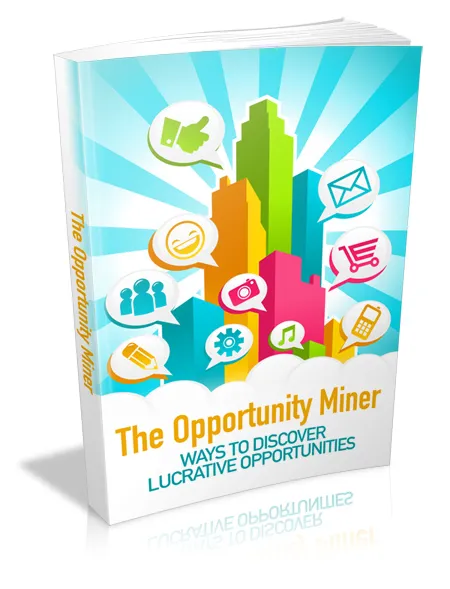 eCover representing The Opportunity Miner eBooks & Reports with Master Resell Rights