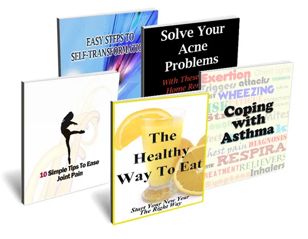 eCover representing Health and Self Improvement Combo eBooks & Reports with Master Resell Rights