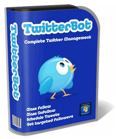 eCover representing TwitterBot Videos, Tutorials & Courses with Master Resell Rights